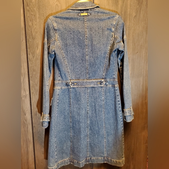 Tommy Hilfiger Denim Jean Jacket Boho Denim Trench vintage size s Rare Find y2k - Picture 6 of 16